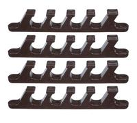 DOITOOL 4 Piezas Conector Estabilidad y Estructural de 5 Mejorada de Posiciones para Tumbona Plegable Plástico Marrón Ajuste Tomar el para Viajes Cortos Sol