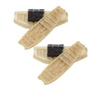 DOITOOL 4 Piezas de Modelo de Barco de Micropaisaje Artesanal, Miniatura de Embarcación de Madera Colores Surtidos para Decoración de Jardín y Hogar Color Aleatorio