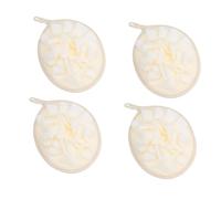 DOITOOL 4 Piezas depuradores de esponja de baño fregadora de ducha depurador de malla de ducha depurador de baño para el cuerpo accesorios de baño suave toalla de baño pasar un trapo