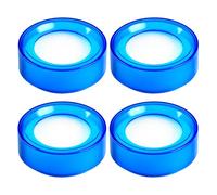 DOITOOL 4 Piezas Esponja Húmeda Redonda para Contar Dinero Plástico Azul, Humedecedor de Dedos Rápido y Fácil de Limpiar para Manejo Bancos