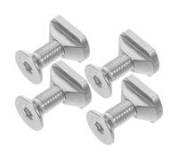 DOITOOL 4 Piezas Kit de Tornillos y Tuercas de Acero Inoxidable M6 para Tablas de Surf Hydrofoil, Resistentes Corrosión y Durabilidad Robusta para Alta Velocidad
