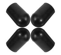DOITOOL 4 Piezas Protector de Punta de Goma para Clavija de Violonchelo Antideslizante Negro Diseño Práctico y Material Resistente para Mayor Estabilidad