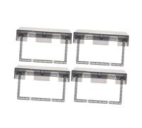 DOITOOL 4 piezas Protector para Enchufes de Pared Doble Caja Adhesiva Resistente para Baño de Unidades Negras Antisalpicaduras para Interruptores y Eléctricas