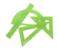 DOITOOL 4 Piezas Set de Papelería para Decoracion Colegio Regla Táctil en Pp Resistente a Impactos y Líneas Estudiantes Ciegos en Aprendizaje Sensorial