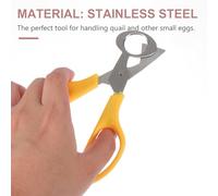 DOITOOL 4 piezas Tijeras de Acero Inoxidable para Huevos de Codorniz Cortador Práctico Mango Antideslizante Herramienta Ergonómica para Abrir Huevos Pequeños Cocina y Restaurante
