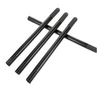DOITOOL 4 Piezas Varilla de Plástico Negra para Escoba de Bruja, Accesorio Resistente Diseño de Rosca para Fiestas y Actuaciones de Halloween