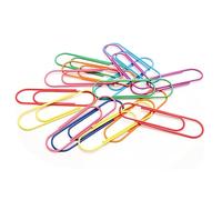 DOITOOL 40 Piezas Clips Jumbo Mezclados Sujetapapeles Metálicos Recubiertos de Vinilo para Organización de Oficina y Escuela Color Aleatorio Color Aleatorio