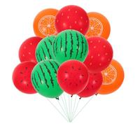 DOITOOL 40 Piezas Globos de Látex Frutas Hawaianas para Fiesta Cumpleaños Verano Decoración Tropical Mesa Tiki