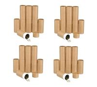 DOITOOL 40 Piezas Pack Cajas de Cartón Kraft Redondas para Botellas de Aceite Esencial Estuches de Embalaje Regalo Multifuncionales Diseño Práctico y Superficie Lisa