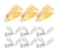 DOITOOL 400 Piezas de Cierres Metálicos de Hierro para Joyería Clips de Sujeción Rápidos y Versátiles, Ideales para Collares, Pulseras y Manualidades DIY