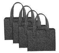 DOITOOL 4piezas Bolsas De Vino para Regalar De Fieltro Reutilizables Bolsa para Guardar Botellas Divisor para Transportar Botellas De Vino o Cerveza Viajes o Fiestas