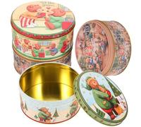 DOITOOL 4piezas Caja de Obsequio de Dulces Navideños Cajas para Envolver Galletas y Dulces Bonita para Regalos Regalos para Fiestas Estilo Aleatorio