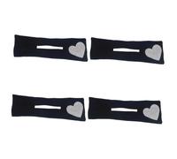 DOITOOL 4piezas Creador De Moños De Cabello Forma De Corazón y Rhinestones Herramienta Para Estilizar Recogidos Para Mujeres y Niñas Para Fiestas y Uso Diario