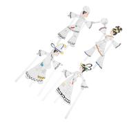 DOITOOL 4piezas Kit Sombras Marionetas de Personajes Chinos Manualidades para Hacer Arte Tradicional Chino Accesorio de Figura para Actividades Escolares y Clases de Arte