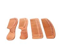 DOITOOL 4piezas Peine De Madera De Para Masaje y De Cabello Accesorios Para Cuidado Del Cabello Para San Valentín y Cumpleaños