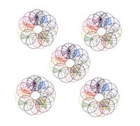 DOITOOL 5 juegos Láminas Fracciones Educativas para Accesorio Didáctico de Matemáticas para Aula Material Resistente y Colorido para Aprendizaje Visual de Fracciones