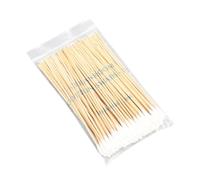 DOITOOL 5 Paquetes hisopo de bastoncillos orejas largas hisopos algodon largos bastoncillos maquillaje cotonetes bastoncillo de algodón cabeza doble producto 15c Bambú