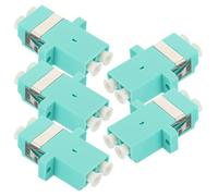 DOITOOL 5 Piezas Adaptador de Fibra Óptica Lc a Lc Dúplex 5 Unidades, Acoplador Convertidor de Medios para Redes Ethernet, Conector Dúplex para Sistemas de Comunicación y Centros de Datos