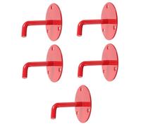 DOITOOL 5 Piezas Alarma Extensible Extintor De Cocina Cable De Extensión Hogar Aumento Elemento Extintores Soporte De Pared Con Gancho Para Extintor Decoración Gancho Rojo Planchar