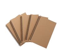 DOITOOL 5 Piezas Cuaderno de Notas Diseño Retro Libretas de Viaje Prácticas y Convenientes Papel Grueso y Doble Anilla para y Organizar Agenda Diaria