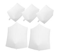 DOITOOL 5 Piezas Globos Inflables Cuadrados Escritura Creativa Decorativos para Fiestas Bodas Cumpleaños Lámpara Flotante para Celebraciones