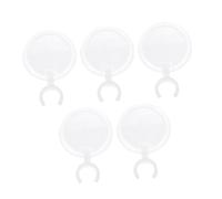 DOITOOL 5 Piezas Lupa portalápices celulares fones portàtils Arte de Lupa de Taladro Soporte para bolígrafo con Lupa Herramientas de manicura portátiles el plastico Transparent