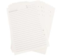 DOITOOL 5 Piezas Papel de Repuesto A5 para Cuaderno 6 Agujeros, Superficie Lisa y Color Blanco, Adecuado para Tomar Apuntes y Organizar Notas Personales