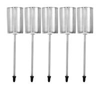 DOITOOL 5 Piezas Portavelas de Metal de Hierro para Decoración Navideña Diseño Multifuncional y Clip para Árbol de Navidad en Color Plata Adecuado para Fiestas