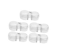 DOITOOL 5 Piezas Tope de Manilla de Puerta Transparente de PVC de Unidades Protector Anticolisión y Absorbente de Choques para Ruido y Paredes y Manillas