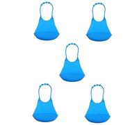 DOITOOL 5 Uds Babero De Silicona Para Adultos Baberos Lavables Para Adultos Delantales Para Adultos Babero De Silicona Para Bebés Baberos De Comida Para Bebés Protectores De Ropa