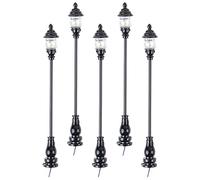 DOITOOL 5 Uds Modelo De Luz De Jardín Luces LED De Jardín Casa En Miniatura Accesorios De Fotografía Mini Lámpara Estatua Farolas En Miniatura Accesorios En Miniatura Modelo De Farola