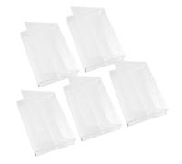 DOITOOL 5 Unidades de Estuches Transparentes para Cintas de Casete de Plástico PP Resistente Organizador de Casetes Retro Caja Vacía para Almacenamiento y Protección de Cintas de Música