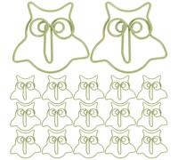 DOITOOL 50 Clips de Papel de Animales Forma de Búho Adorables, Organizadores Resistentes y Decorativos para Scrapbooks y Tarjetas de Felicitación, Clips No Deformables de Plástico y Metal