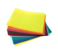 DOITOOL 50 Hojas Papel Celofán Coloreado Transparente para Manualidades Infantiles Envoltura de Dulces Decoración Festiva y Proyectos Escolares Surtido de Colores Brillantes para
