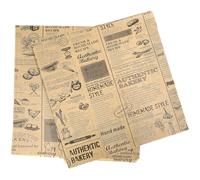 DOITOOL 50 Hojas Papel para Envolver Alimentos 25x25 Cm Papel Antigrasa para Hamburguesas y Rollos de Pollo 50 Hojas para Hornear y Embalaje en Cocina