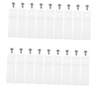 DOITOOL 50 Juegos de Topes Antideslizantes Transparentes para Cajones 40X60Mm con Tornillos para Muebles Fijación Lateral y Reparación de Guías Accesorios para Organización y