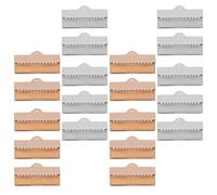 DOITOOL 50 Piezas Clips de Esquinas para Ropa con Nudos Accesorios de Cobre para Diy Hebillas de Cinta para Joyería y Decoración de