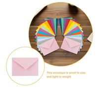 DOITOOL 50 piezas Sobres Pequeños de Papel de Colores para Tarjetas de Bendición Envío y Almacenaje de Unidades con Colores Aleatorios Resistentes y Compactos para Cartas Color Aleatorio