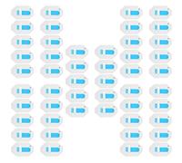DOITOOL 50 Piezas Soporte De Envoltura Soportes De Manga Blanca Correa De Banda Dispositivo De Almohadilla De Transpiración Sujetadores De Aseguramiento De Diálisis Alimentación Duradera