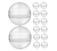 DOITOOL 50 Piezas Unidades Bolas Plásticas Transparentes Rellenables para Máquina de Chicles Cajas Esferas Decorativas para Almacenamiento y Exhibición de