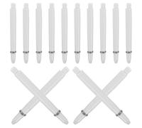 DOITOOL 50 Piezas Varillas de Nailon 2ba Rosca y Anillos, Accesorios para Dardos Que Reducen la Fatiga y Son Fáciles de Quitar, Ideales para Practicar en Casa y Juegos Competitivos