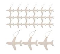 DOITOOL 50 Unidades Recortes de Aviones de Madera sin Terminar de 10cm para Manualidades Diy, Decoraciones Portátiles y Pintura Creativa en Fiestas y Momentos Familiares