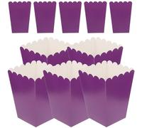 DOITOOL 50piezas Bolsa de Dulces para Fiestas Cajas de Palomitas de Maíz de Papel Contenedor de Bocadillos para Teatro Cajas Sencillos Prueba de Grasa para Envolver Pasteles