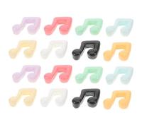 DOITOOL 54 Piezas Mini Resin Flatback Music Note Charms Vibrant Color DIY Phone Case Accessories Lightweight Scratch-resistant Embellishments For Hairpins And Crafts