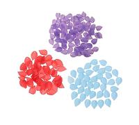 DOITOOL 560 Piezas Acrílicos Rojos con Agujero para Accesorios Joyería Diy Decoración Boda Manualidades