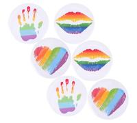 DOITOOL 6 Broches de Hojalata Arcoíris para Ropa Mujer, Alfileres Resistentes que No se Deforman ni Destiñen, Ideales para Uso Diario y Fiestas, Paquete de 6 Piezas