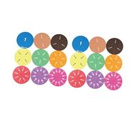 DOITOOL 6 Círculos de Fracciones Eva para Educación Matemática para Enseñanza Escuela y Juguetes Educativos para Fracciones y Operaciones Matemáticas