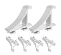 DOITOOL 6 Clips de Aluminio para Estantes de Congelador y Refrigerador Comerciales, Soporte Pequeño para Estantes, Piezas para Recambios de Frigoríficos, Uso en Neveras y Congeladores