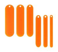 DOITOOL 6 Lanzaderas de Tejer de Plástico Naranja, Herramienta de Reparación de Redes de Pesca, Aguja para Red de Pesca, Kit de 6 Piezas para Fabricación y Reparación de Redes Deportivas