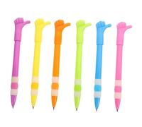 DOITOOL 6 Piezas Bolígrafos de Bola Diseño de Pulgar de Unidades Bolígrafos Adorables para Estudiantes y Escritura Diaria Regalo Portátil y